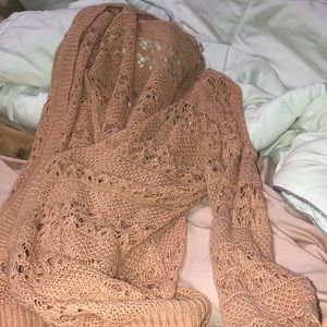 “Pink rose”peach color cardigan. juniors medium